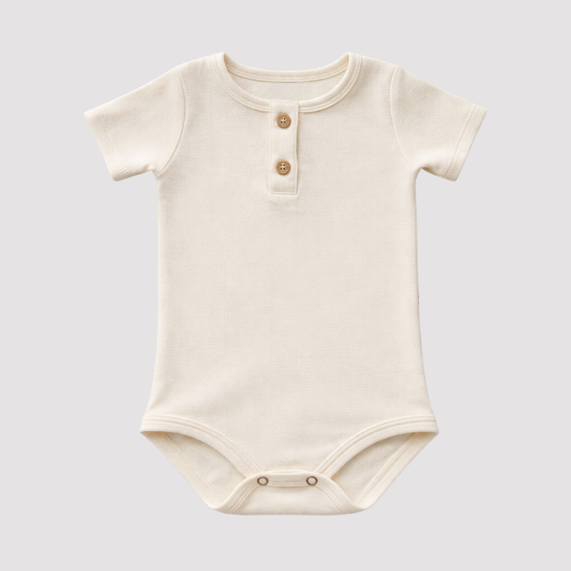 Body Bebê Algodão Leif Confort Off White