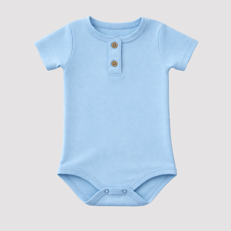 Body Bebê Algodão Leif Confort Blue