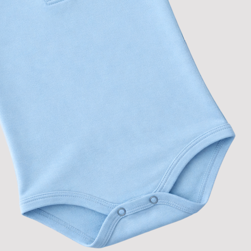 Body Bebê Algodão Leif Confort Blue