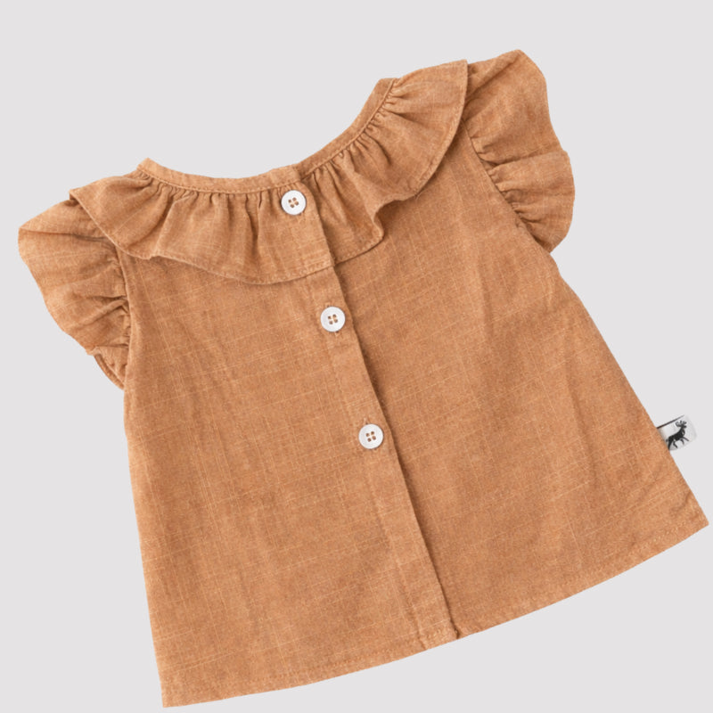 Camisa Bebê Menina Little Brown