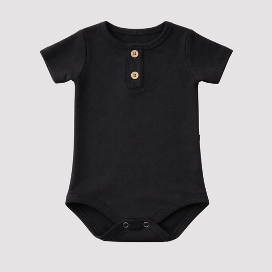 Body Bebê Algodão Leif Confort Black