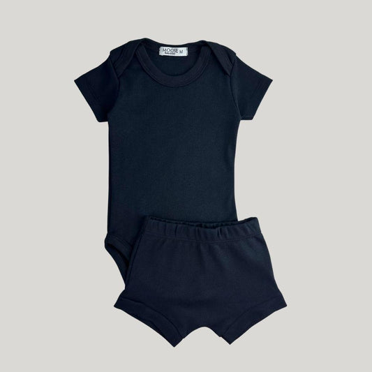 Conjunto Bebê Organic Curto Black