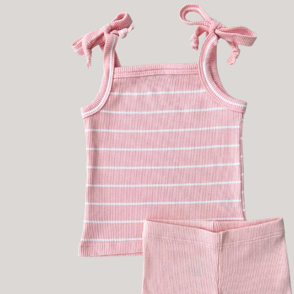 Conjunto Bebe Menina Ciclista Rose