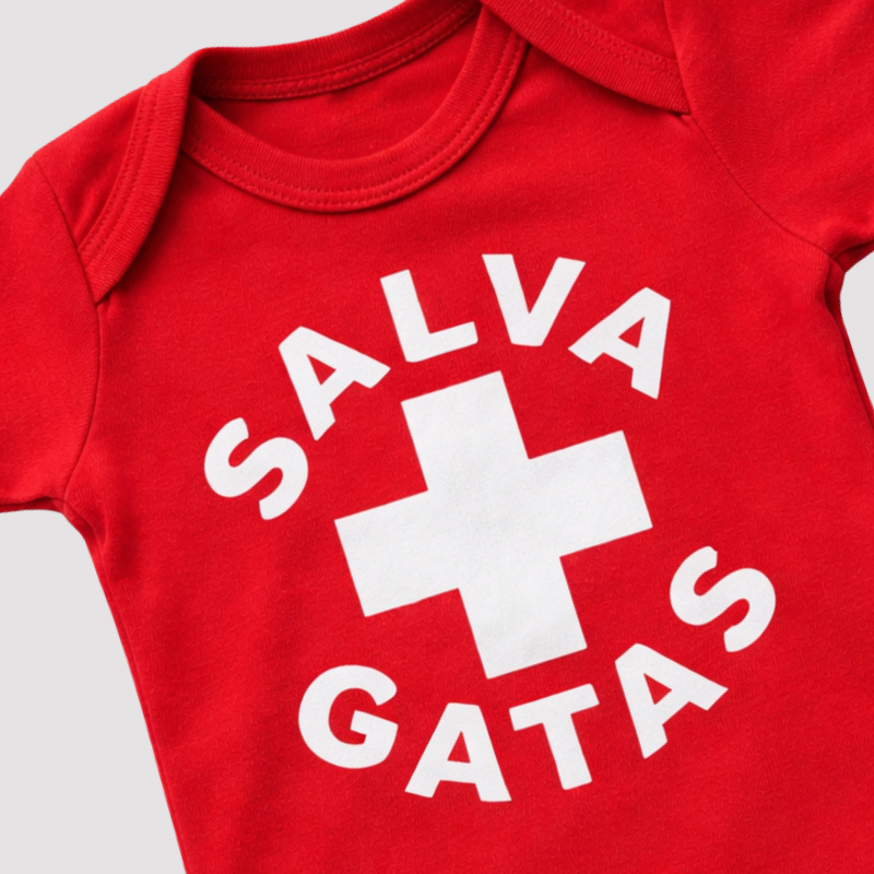 Baby Boy's Monthiversary Bodysuit Saves Cats