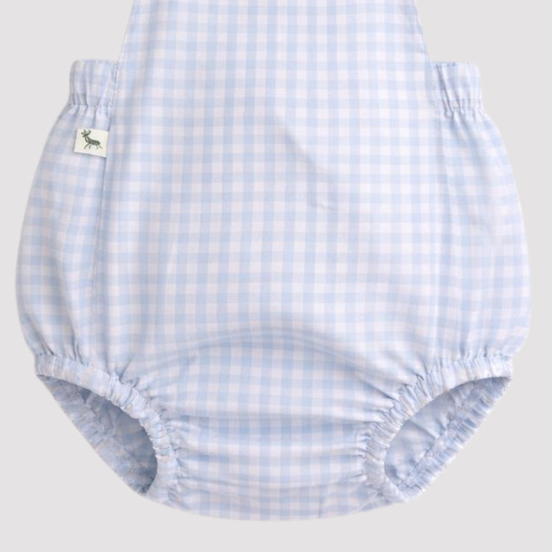 Pelele de bebé unisex de ajedrez azul