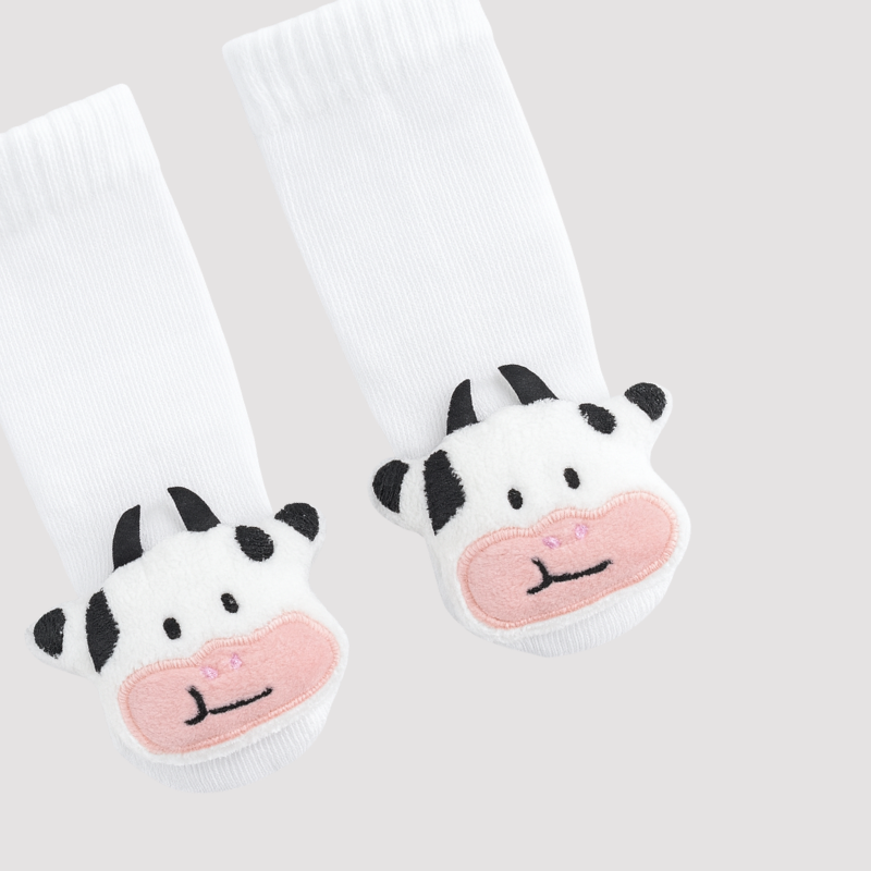 Meia Bebê Vaquinha Sensorial