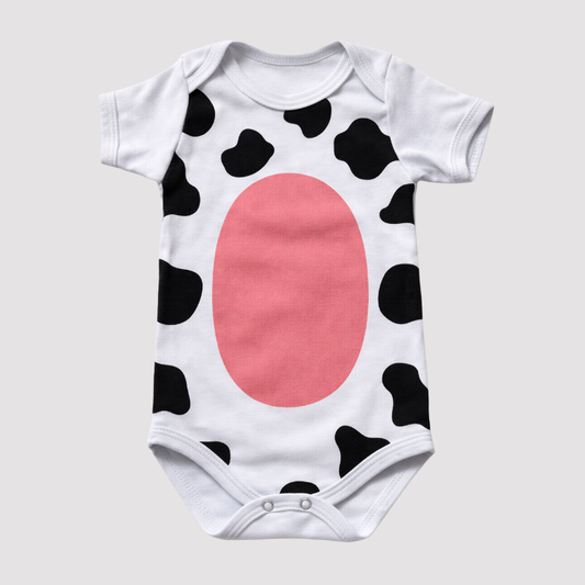 Body Bebê Menina Mesversário Vaquinha
