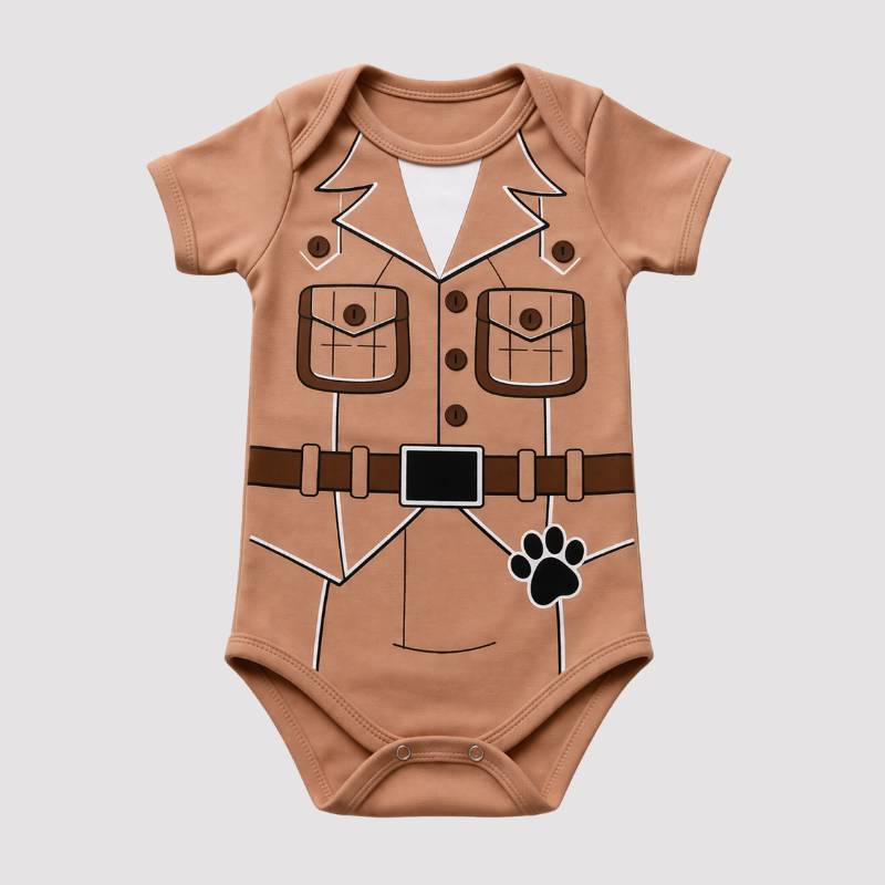 Body corto para bebé Perro Aventurero