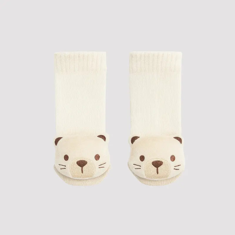 Meia Bebê Bear Vintage  Sensorial Bege