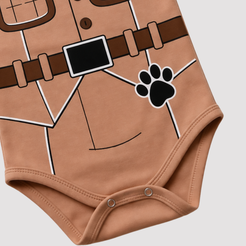Body corto para bebé Perro Aventurero