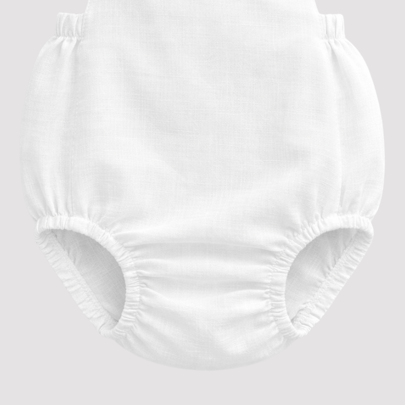Anelise Off-White Baby Romper