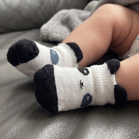 Meia Bebê Pandinha Black