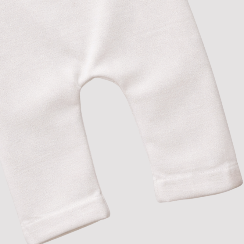 Jardineira Bebê Linho Leif Longa Off White