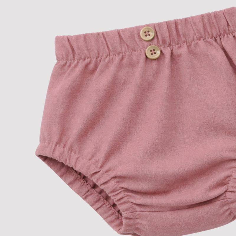 Tapa Fralda Buttons Linho Rose