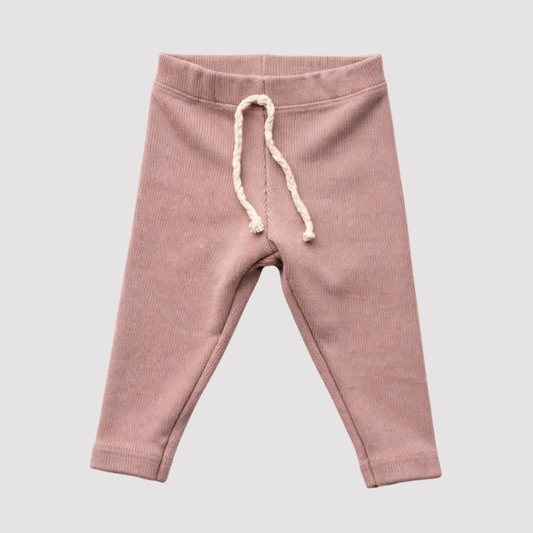 Calça Bebê Canelado Algodão Caqui