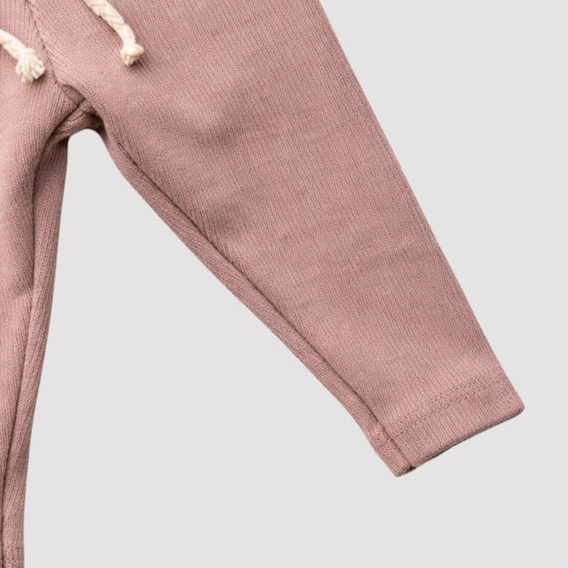 Calça Bebê Canelado Algodão Caqui