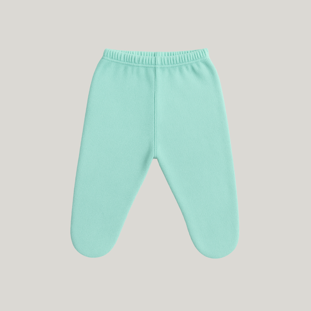Calça Bebê Algodão Com Pezinho Verde