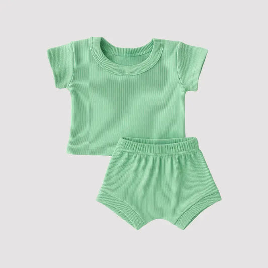 Conjunto Bebê Fresh Canelado Verde