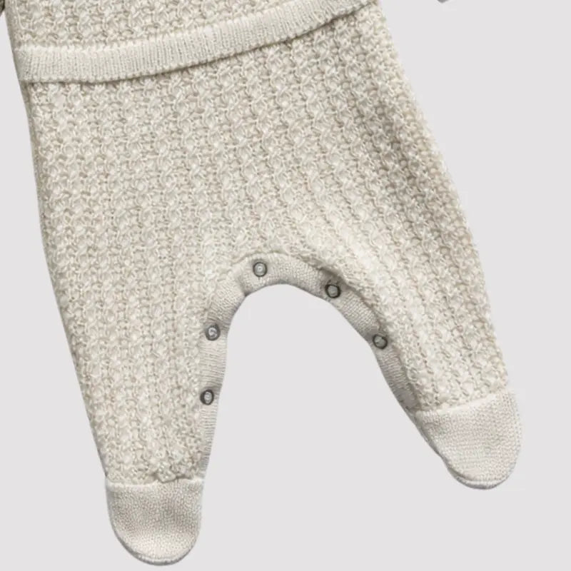 Kit saída maternidade Tricot Off White cloud