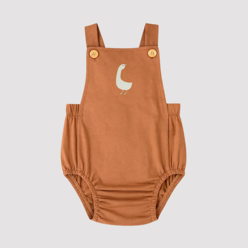 Romper Bebê Algodão Patinho Mocha