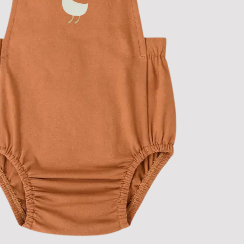 Romper Bebê Algodão Patinho Mocha