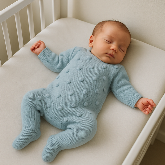 Kit Saída Maternidade Tricot 2 Peças Pietro Blue