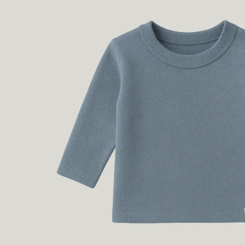 Conjunto Bebê Tricotado Confort Azul Jeans
