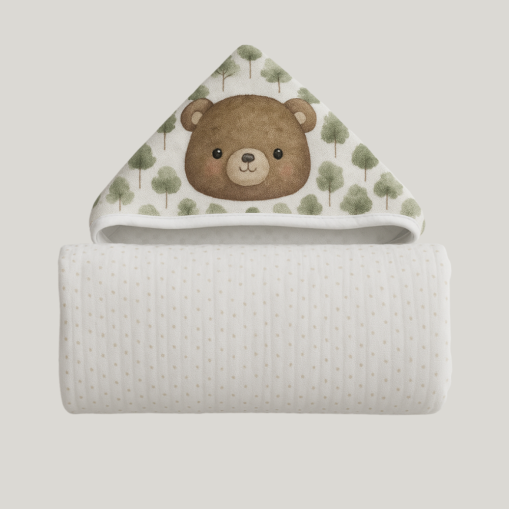 Toalha Bebê Algodão Premium Supersec Bear