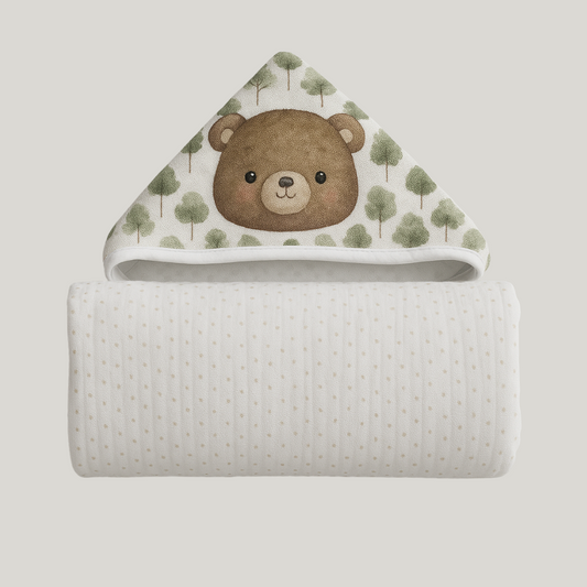 Toalha Bebê Algodão Premium Supersec Bear
