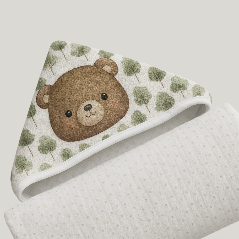 Toalha Bebê Algodão Premium Supersec Bear