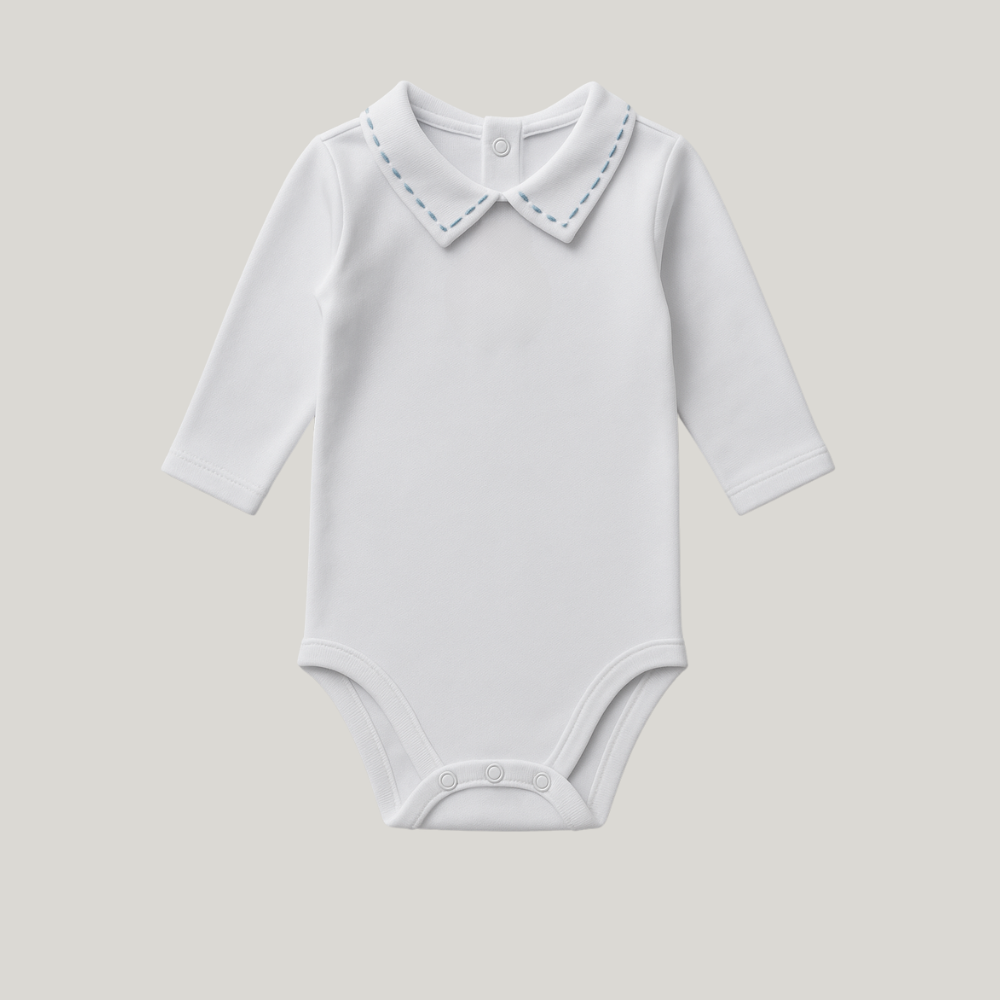 Kit Saída Maternidade Menino Tricot 4 Peças Henrry Blue