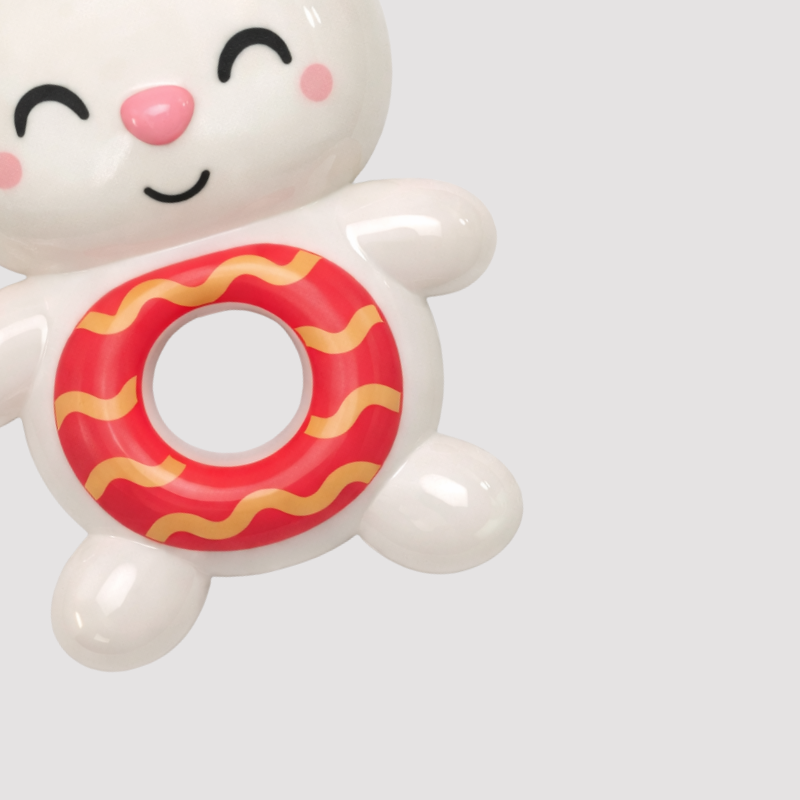 Mordedor Bebê Coelho Lavável Atóxico