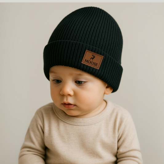 Touca Bebê Confort Tricot Black
