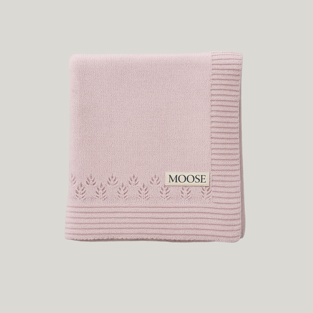 Kit Saída Maternidade Menina Tricot 4 Peças Vintage Loren Rose