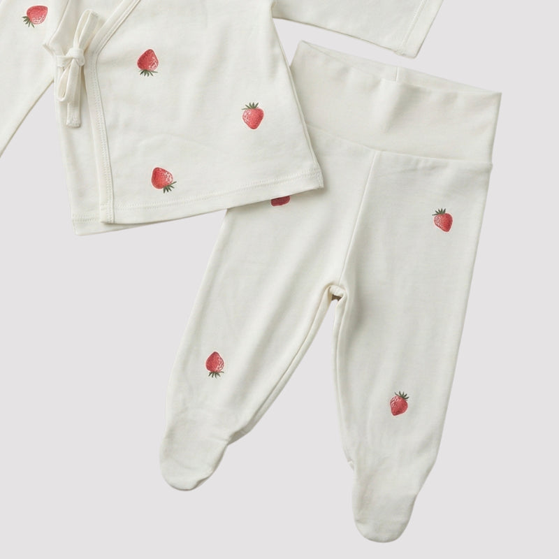 Kit Recém Nascido 3 peças Organic Moranguinho