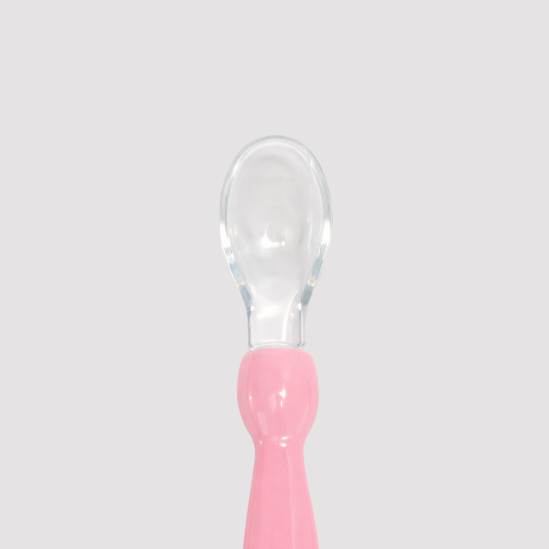 Colher Ponta Silicone Rosa BPA Free