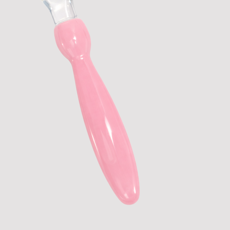 Colher Ponta Silicone Rosa BPA Free