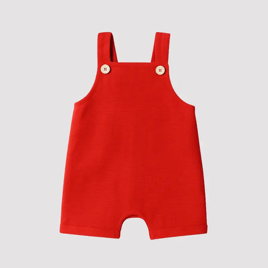 Jardineira Bebê Leif Linho Red