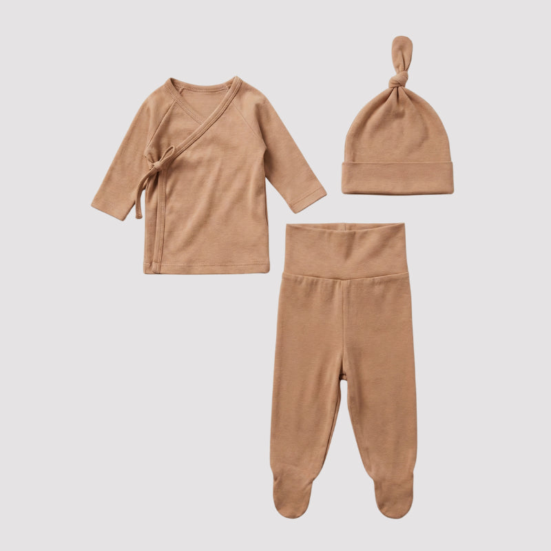 Kit Recém Nascido 3 peças Organic Mocha