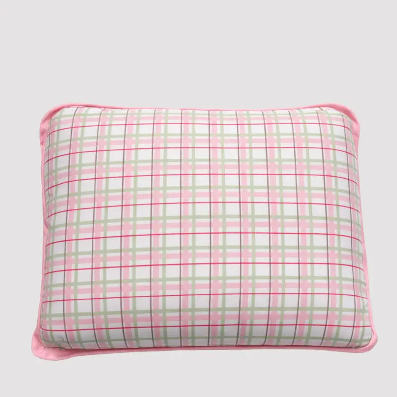Travesseiro bebê algodão cogumelos rose