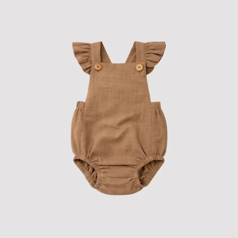 Romper Bebê Anelise brown
