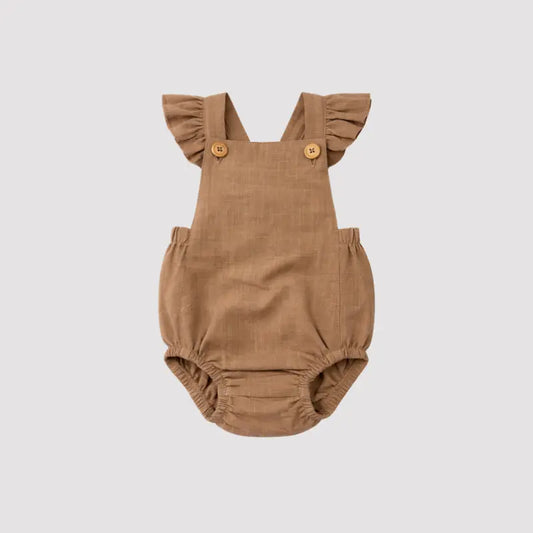 Romper Bebê Anelise brown