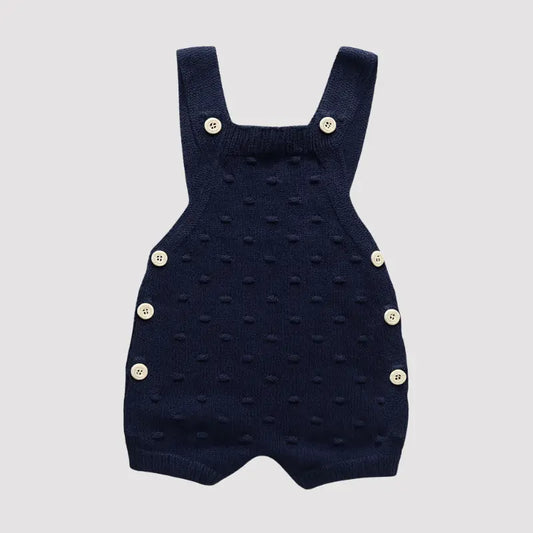 Navy Blue Baby Comfort Knit Overalls