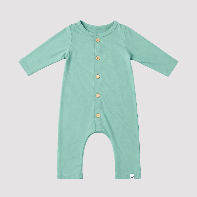 Macacão Bebê Algodão  Buttons Menta