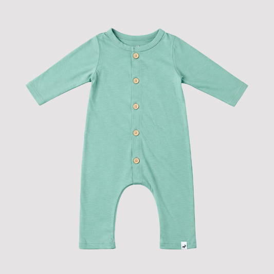 Macacão Bebê Algodão  Buttons Menta