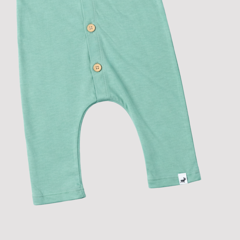 Macacão Bebê Algodão  Buttons Menta