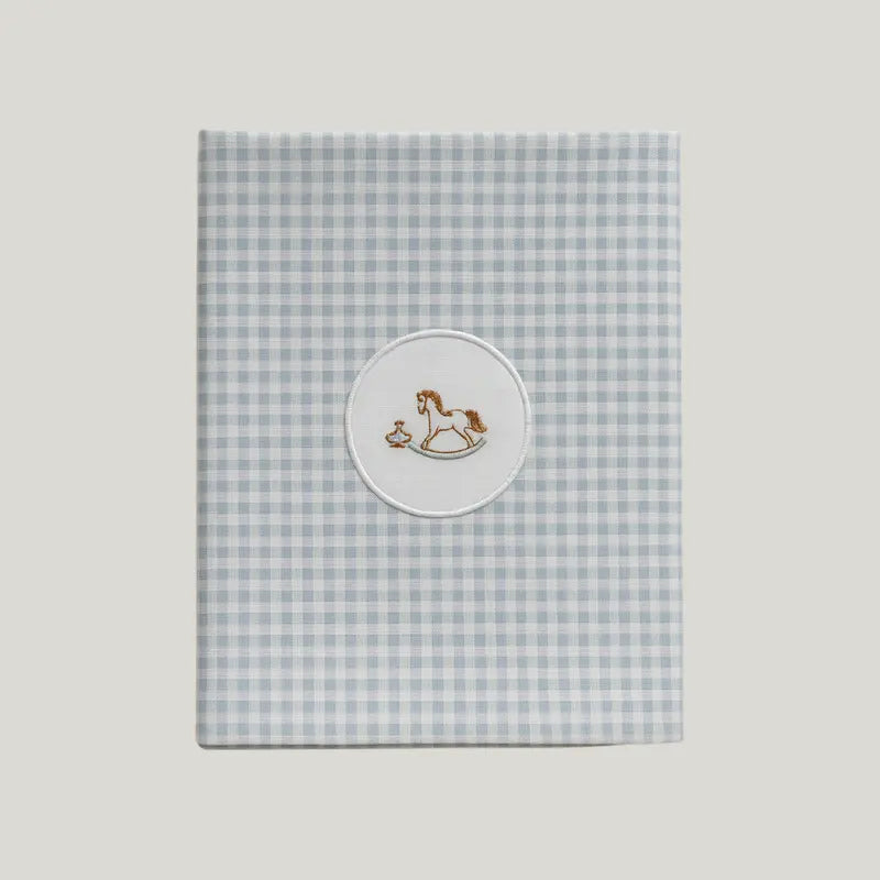 Baby Swaddle Cotton Blue Horse