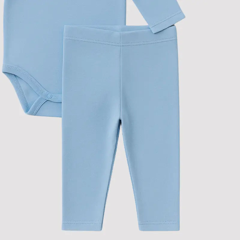 Conjunto Orgânic Bear Algodão Azul