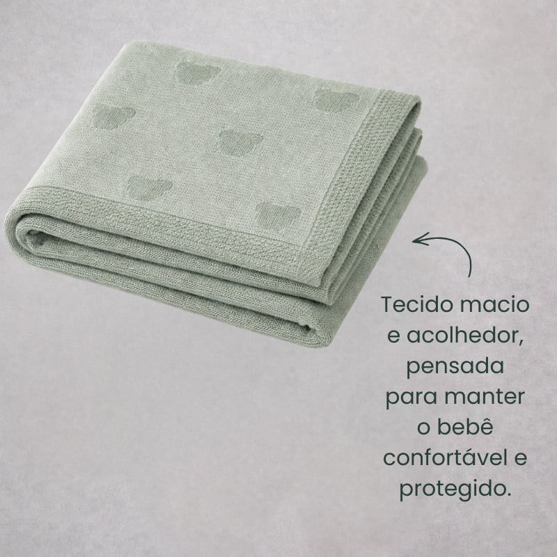 Kit 3 peças saída maternidade bear vintage green