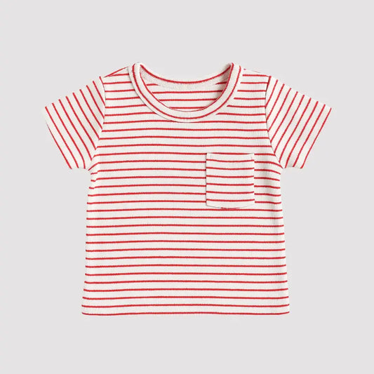 Red Striped Baby Blouse